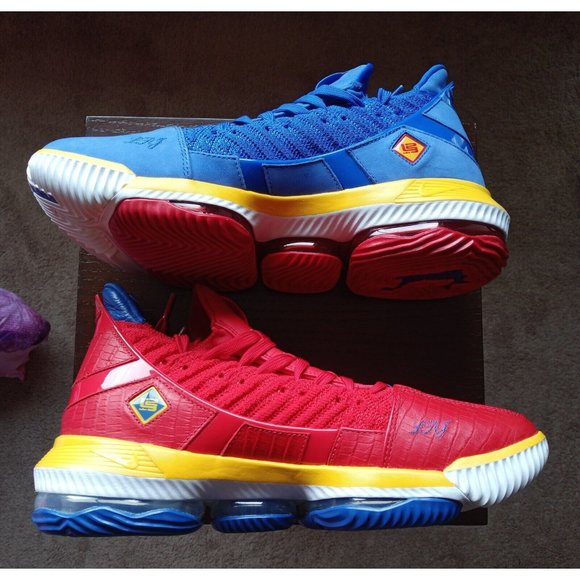 Nike LeBron XVI 16 SuperBron NYvsNY Championship Promo Sample Men\'s 10 Red Blue main image 15